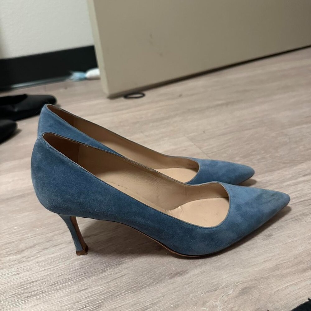 Light Blue Manolo Blahnik Heel